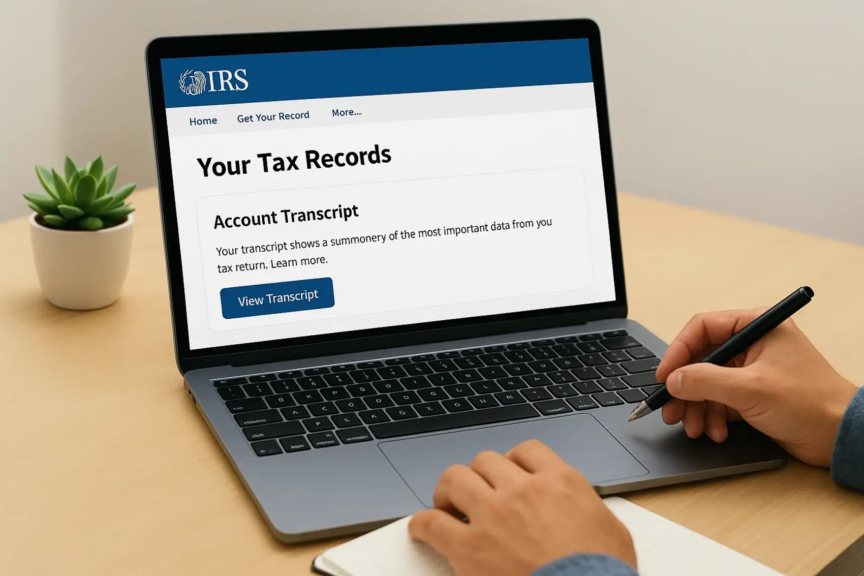 Check your IRS account for filing gaps